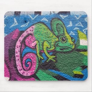 Mousepad Camaleão colorido dos grafites
