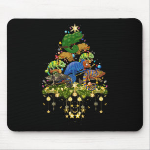 Mousepad Camaleões Camaleões de Natal Camaleão de Férias