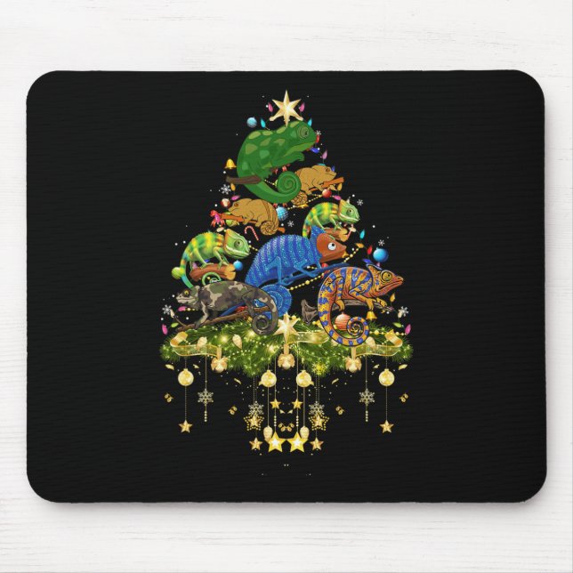 Mousepad Camaleões Camaleões de Natal Camaleão de Férias (Frente)