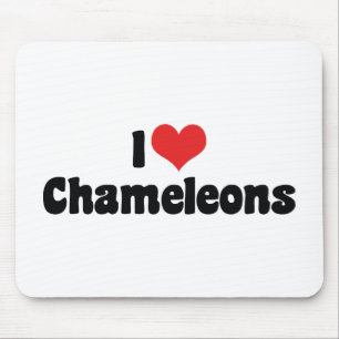 Mousepad Camaleões Coração que Eu Amo - Amante de Lagartos
