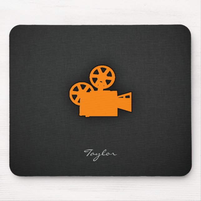 Mousepad Câmara de Filme Laranja (Frente)