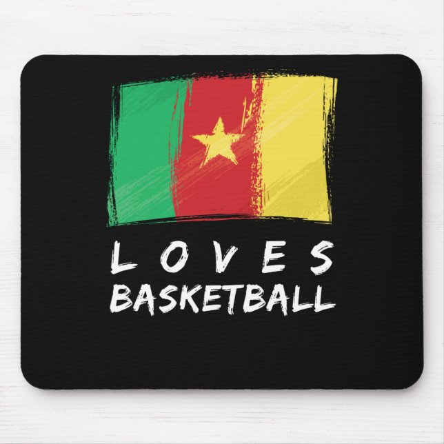 Mousepad Camarões ama basquete (Frente)