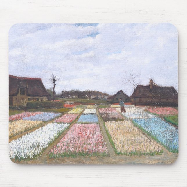 Mousepad Camas de flor em Holland por Vincent van Gogh (Frente)