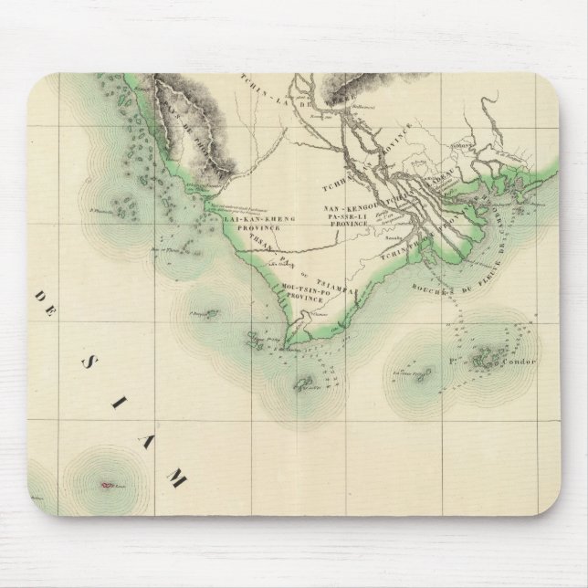 Mousepad Camboja, Ásia 110 (Frente)