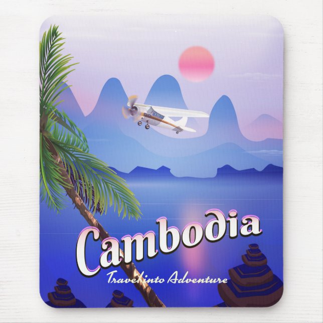 Mousepad Camboja "Viagem para Aventura" (Frente)