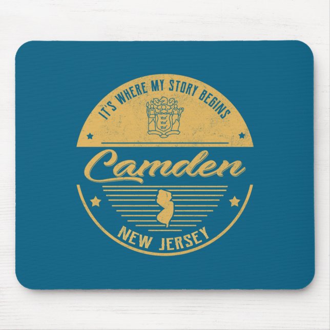 Mousepad Camden New Jersey Its Where My Story Begins  (Frente)