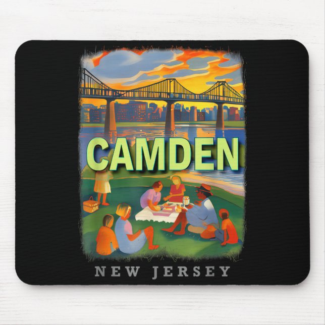 Mousepad Camden Nova Jersey Nj Prazer à Beira-Mar Sd018  (Frente)