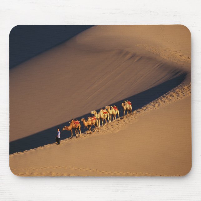 Mousepad Camel Caravan no deserto, Dunhuang, Gansu (Frente)