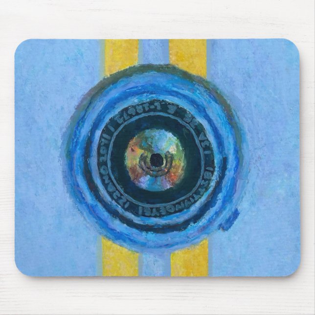 Mousepad Câmera Azul (Frente)