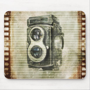 Mousepad câmera do vintage da fotografia do fotógrafo do