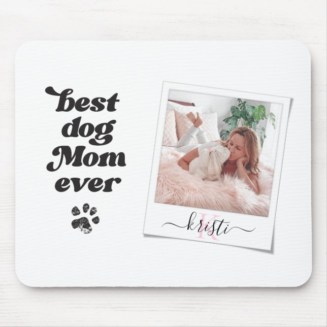 Mousepad Câmera Instantânea Melhor Mãe de Cachorro de Sempr (Frente)