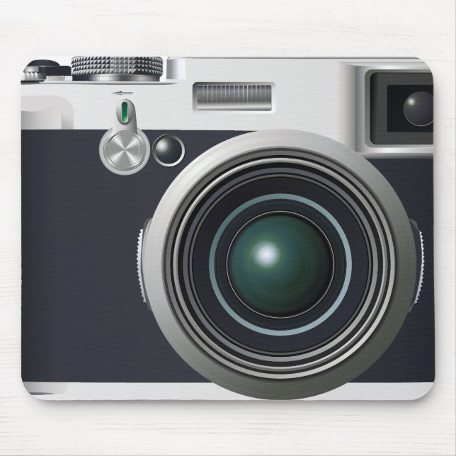 Mousepad Câmera preta antiga (Frente)