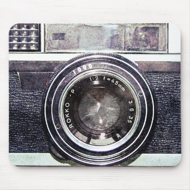 Mousepad Câmera preta velha (Frente)