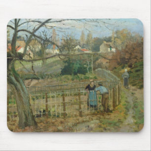 Mousepad Camille Pissarro a cerca, 1872 (óleo em canvas)