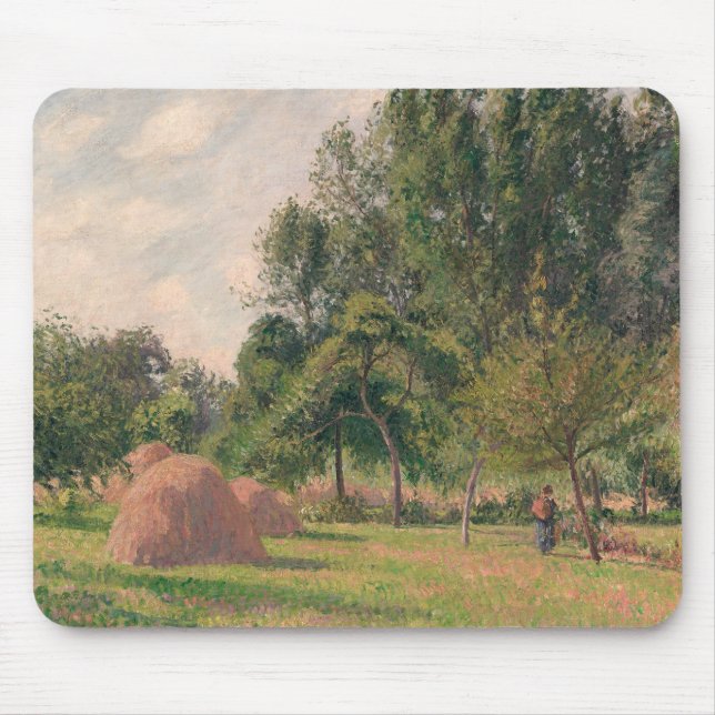 Mousepad Camille Pissarro - Haystacks, Bom Dia, Eragny (Frente)