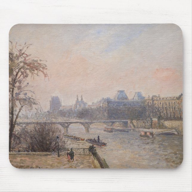Mousepad Camille Pissarro - O Sena e o Louvre (Frente)
