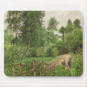 Mousepad Camille Pissarro Paysage, gris dos temps um