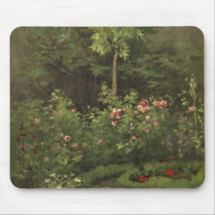 Mousepad Camille Pissarro um jardim de rosas