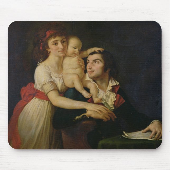Mousepad Camilo Desmoulins sua esposa Lucile e seu (Frente)