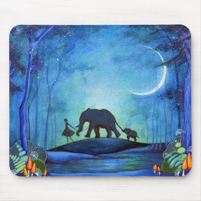 Mousepad Caminhada do elefante (Frente)