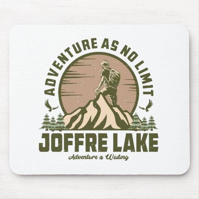 Mousepad Caminhada Retro Joffre Lake (Frente)