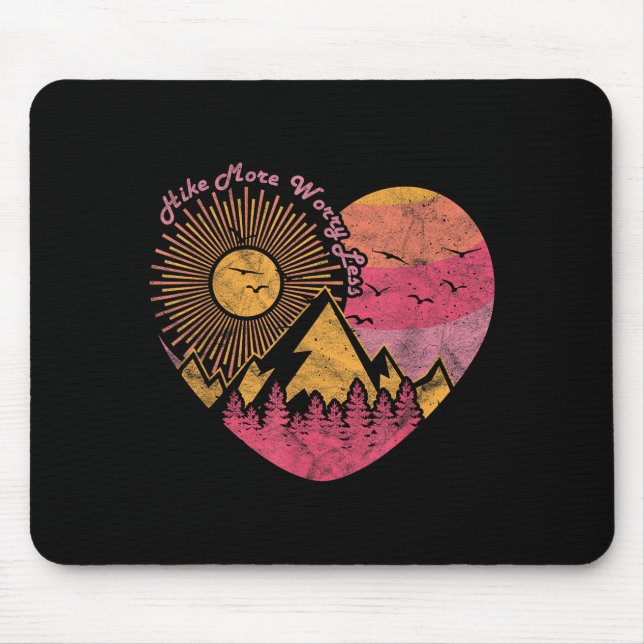 Mousepad Caminhada trekking hike mais se preocupe menos  (Frente)