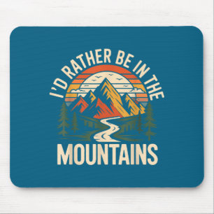 Mousepad Caminhante Caminhando Retro Vintage Eu Preferiria
