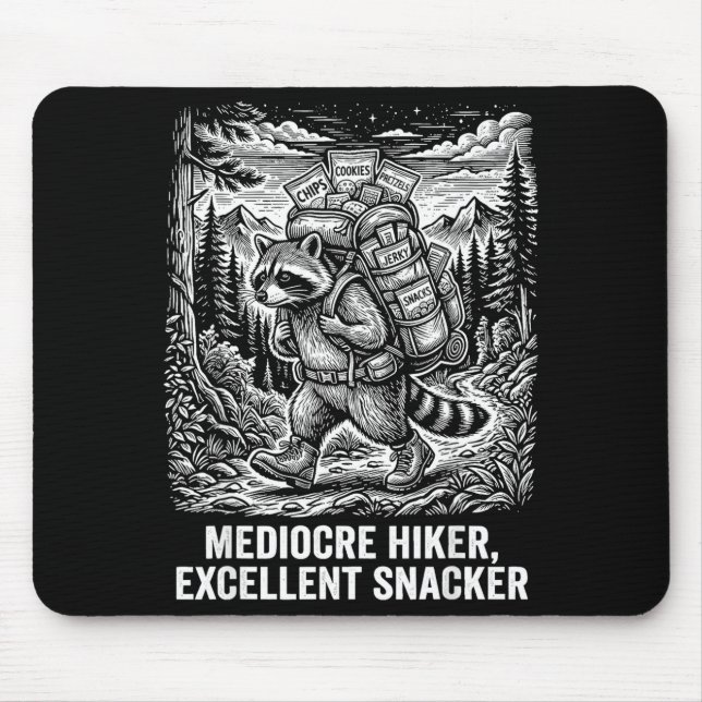 Mousepad Caminhante medíocre excelente lancheiro macaco eng (Frente)