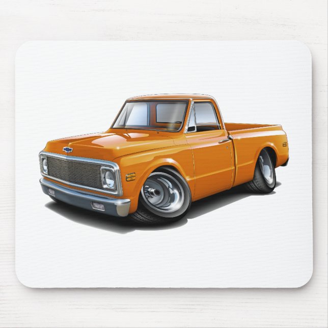 Mousepad Caminhão 1970-72 da laranja de Chevy C10 (Frente)