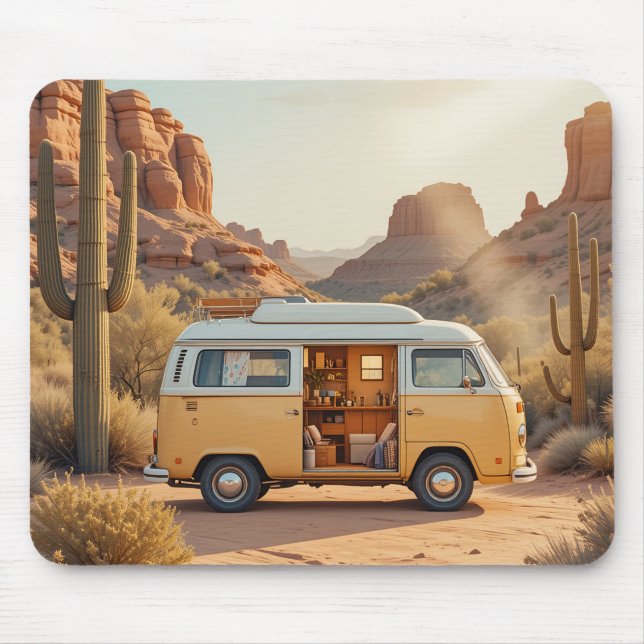 Mousepad Caminhão Boho Deserto Impressão (Frente)