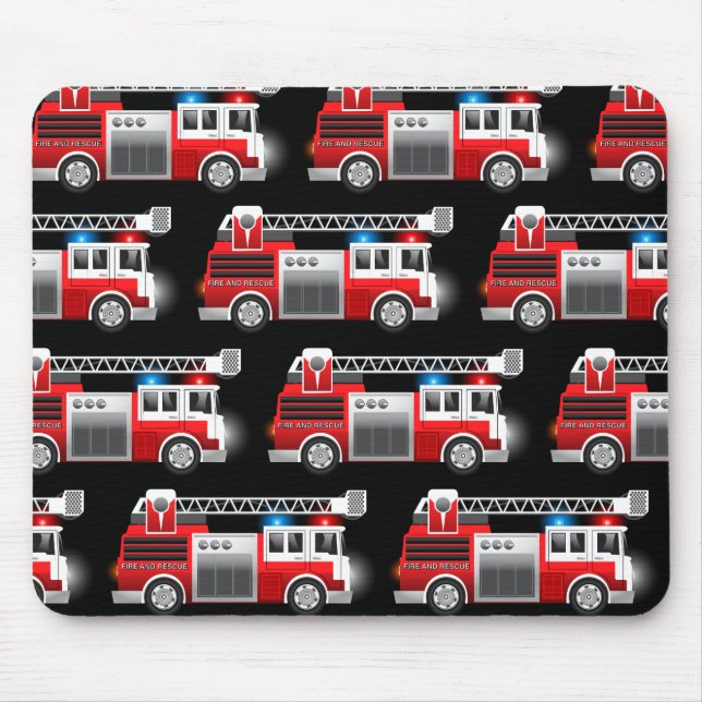 Mousepad Caminhão de bombeiros (Frente)