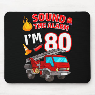 Mousepad Caminhão de Bombeiros 80º Aniversário Bombeiro 80