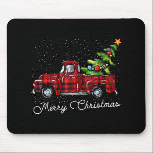 Mousepad Caminhão de coleta de Xadrez de Buffalo Vermelho c