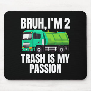 Mousepad Caminhão de Lixo Bruh Eu Tenho 2 Anos 2º Aniversár