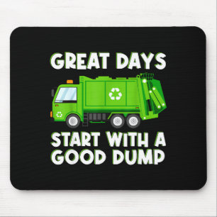 Mousepad Caminhão de lixo legal Caminhão de despejo bom Hom