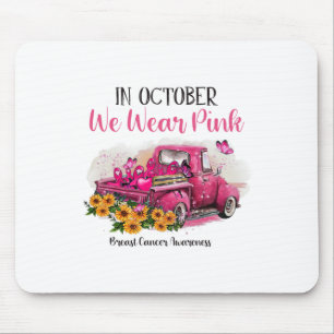 Mousepad Caminhão Em Outubro Vestimos O Cancer Rosa Awaren
