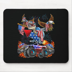 Mousepad Caminhão Monstro Águia Dinossauro 4 de Julho Améri