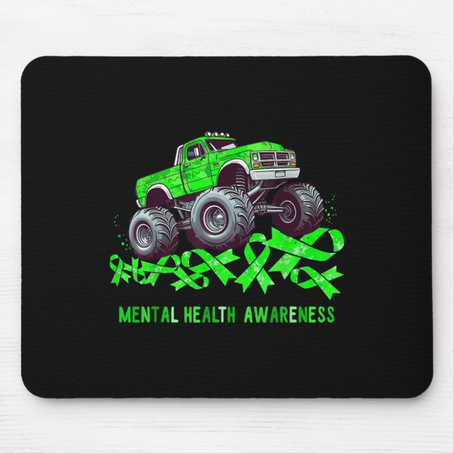 Mousepad Caminhão Monstro Atropela Faixa Conscientização Sa (Frente)