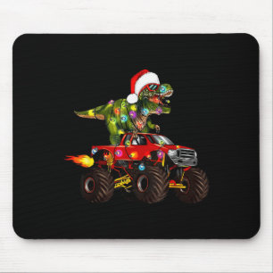 Mousepad Caminhão Monstro de Natal do Dinossauro T-Rex Para