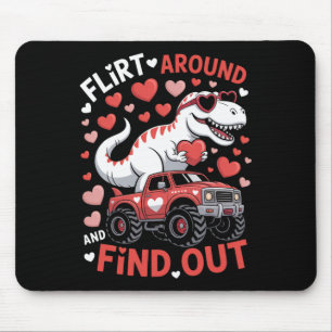 Mousepad Caminhão Monstro Dinossauro do Dia dos Namorados F