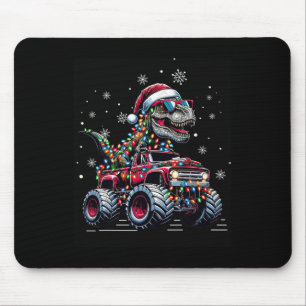 Mousepad Caminhão Monstro Dinossauro Trex Natal Meninos Cri