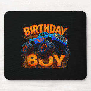 Mousepad Caminhão Monstro do Menino de Aniversário Divertid