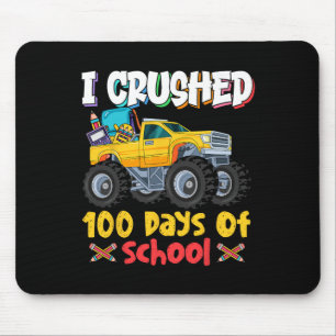 Mousepad Caminhão Monstro Esmagado 100 Dias De Escola
