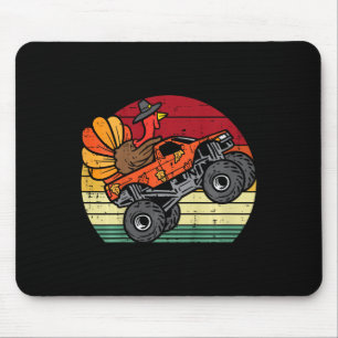 Mousepad Caminhão Monstro Peru Atardecer Retrô Dia de Ação 