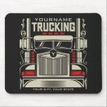Mousepad Caminhão Personalizado 18 Caminhoneiro BIG RIG<br><div class="desc">Personalizado,  18 Rodas,  Caminhoneiro Grande,  Design da Companhia de Caminhão Semi de Caminhão - Personalize com seu Nome e Texto Personalizado!</div>