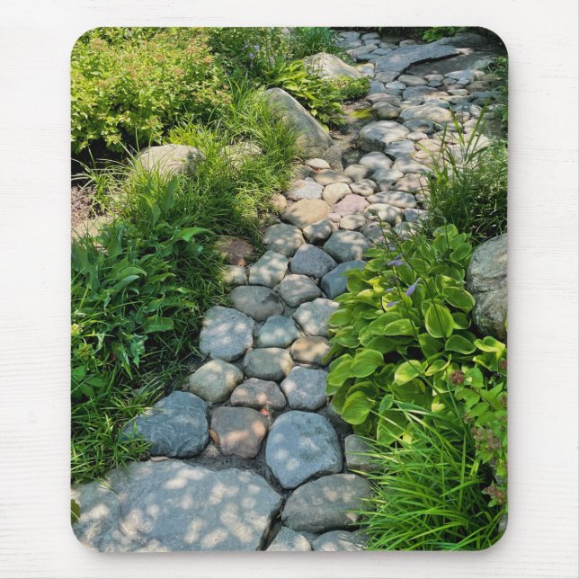 Mousepad Caminho da Pedra do Jardim | natureza | vida princ (Frente)