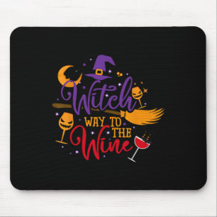 Mousepad Caminho de bruxas para o Bebendo do Dia das Bruxas