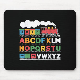 Mousepad Caminho De Ferro Do Comboio Lover Abc Alphabet A-z