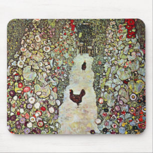 Mousepad Caminho do Jardim com Galinhas, Gustav Klimt, Art