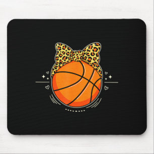 Mousepad Camisa Basquete Leopardo Guepardo Laço Feminina